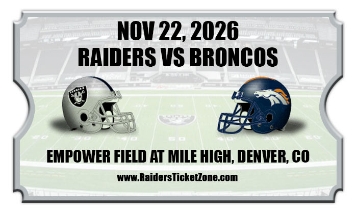 2026 Raiders Vs Broncos