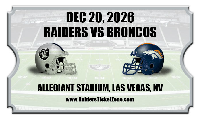 2026 Raiders Vs Broncos2