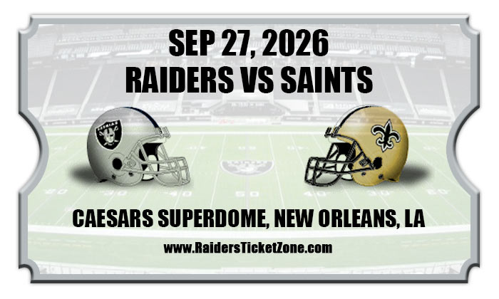 2026 Raiders Vs Saints